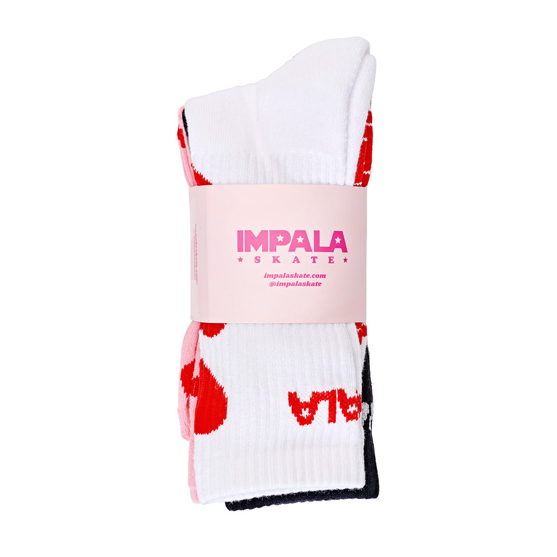 Impala Skate Crew Socks 3pk - Falling Hearts Apparel Socks