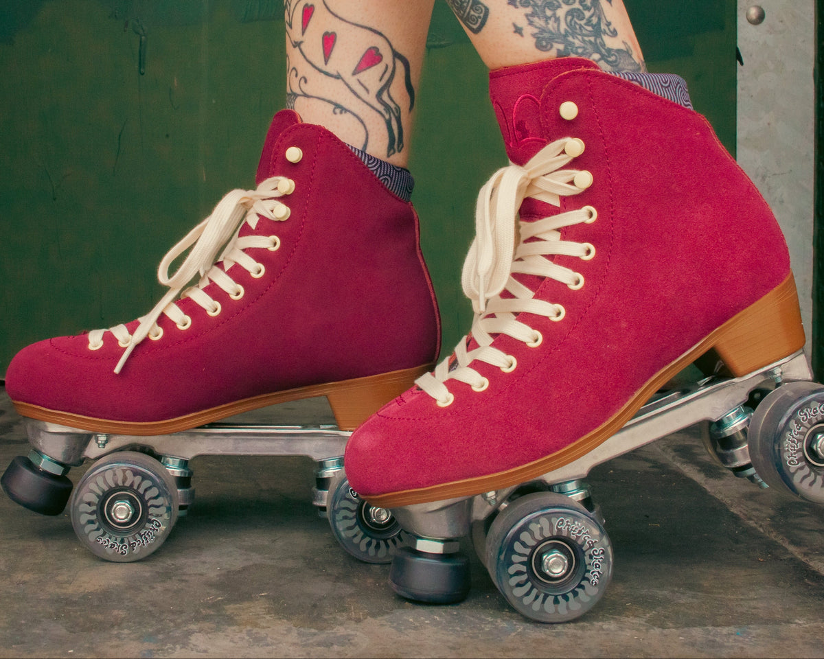 Chuffed Wanderer Skates Burgundy