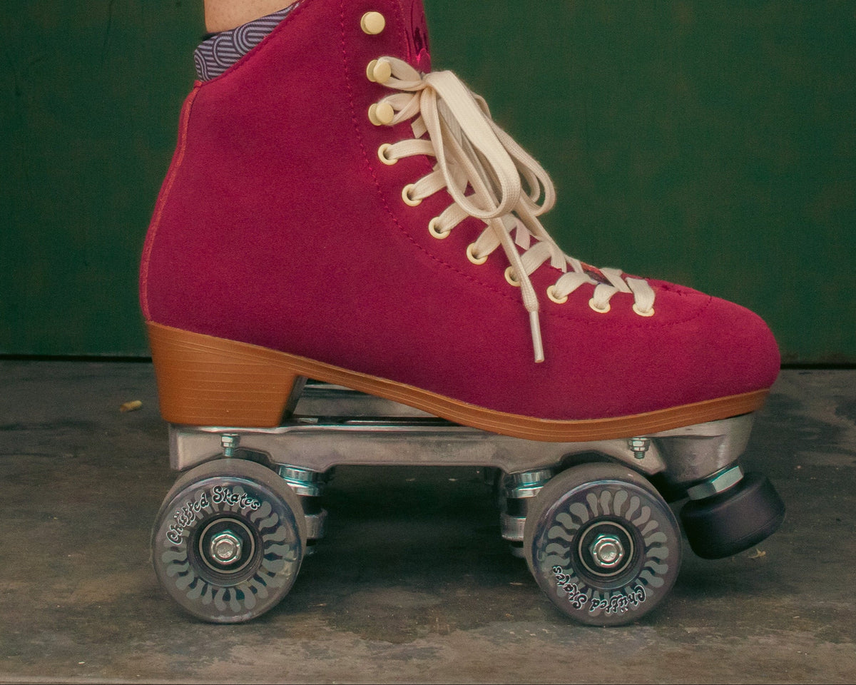 Chuffed Wanderer Skates Burgundy