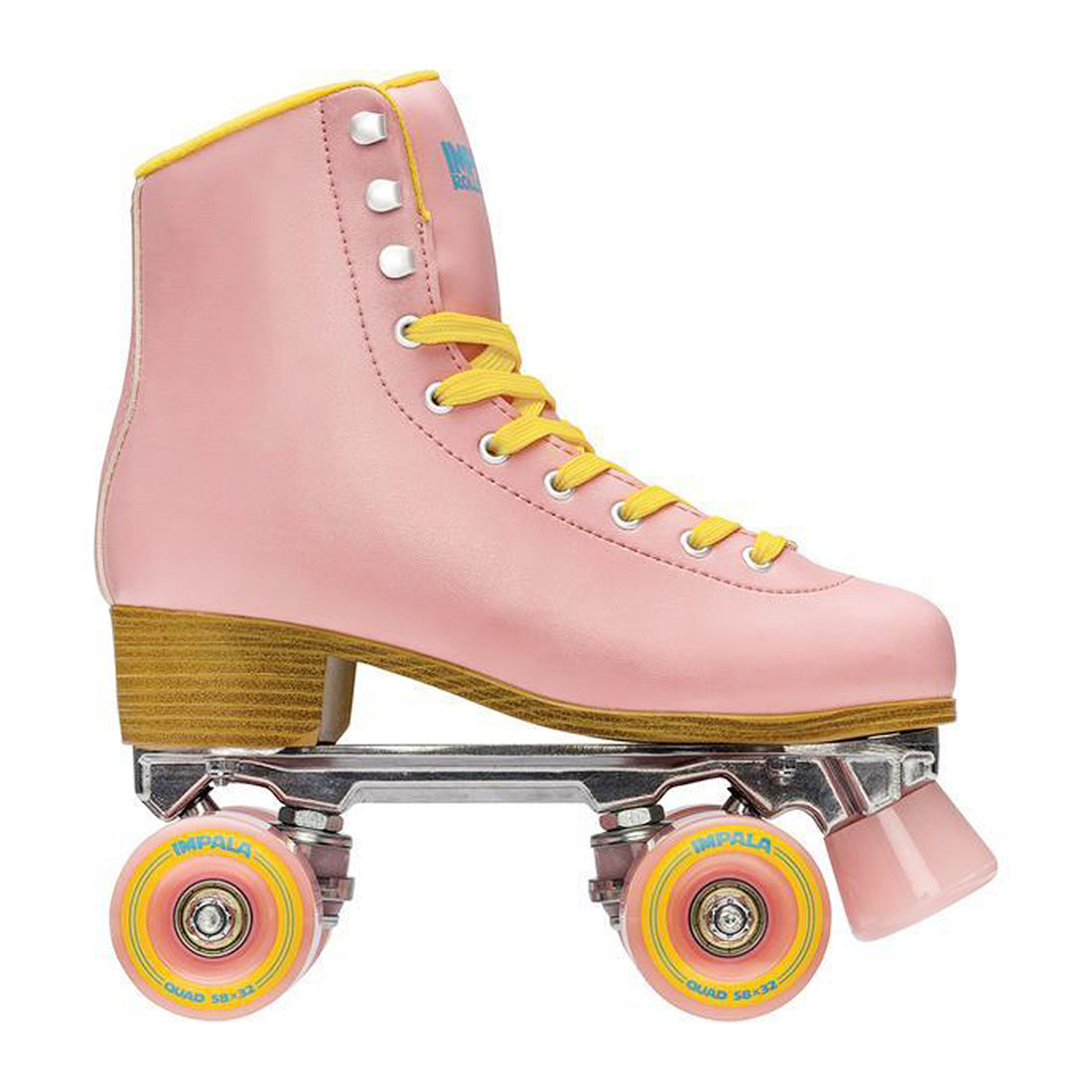 Impala Sidewalk - Pink/Yellow Roller Skates