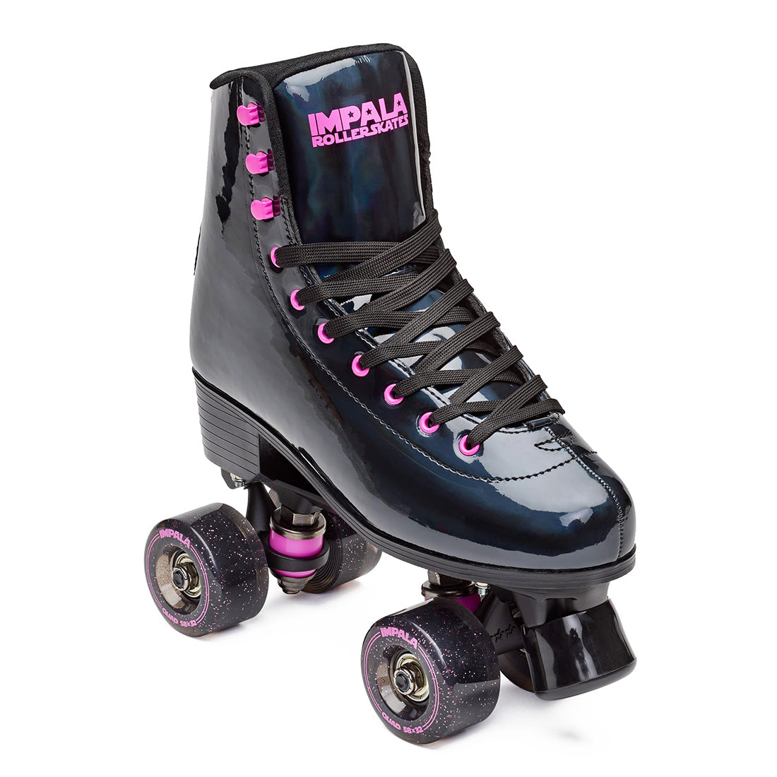 Impala Sidewalk - Holographic Black Roller Skates