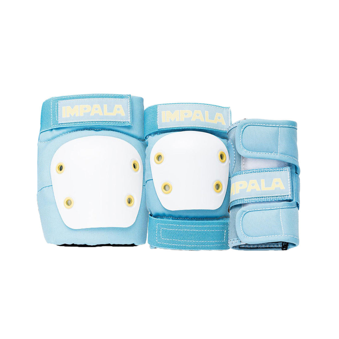 Impala Tri Pack Sky Blue/Yellow - Junior Protective Gear