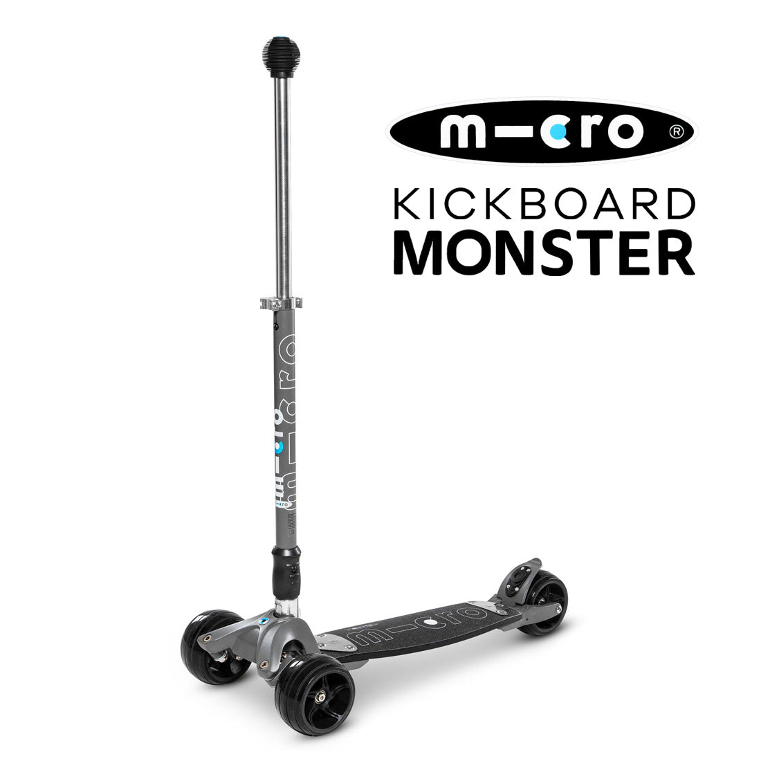 Micro Kickboard Monster - Volcano Grey Scooter Completes Rec