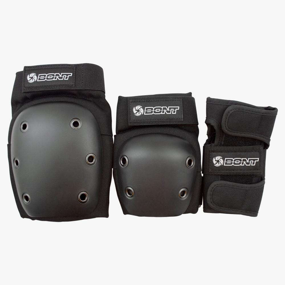 Bont Skate Triple Pad Protection Set Junior Black Protective Pads