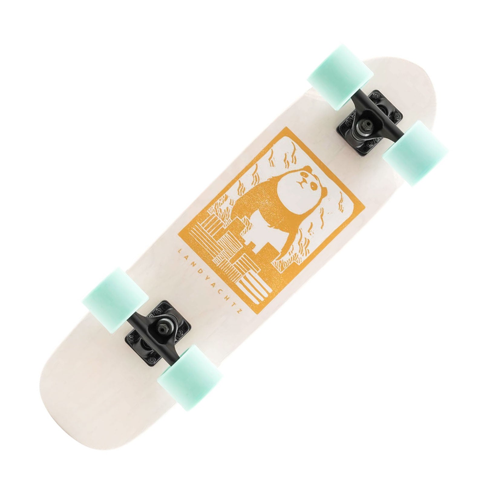 Landyachtz Dinghy Classic Fender 28.5 Complete - Panda Skateboard Compl Cruisers