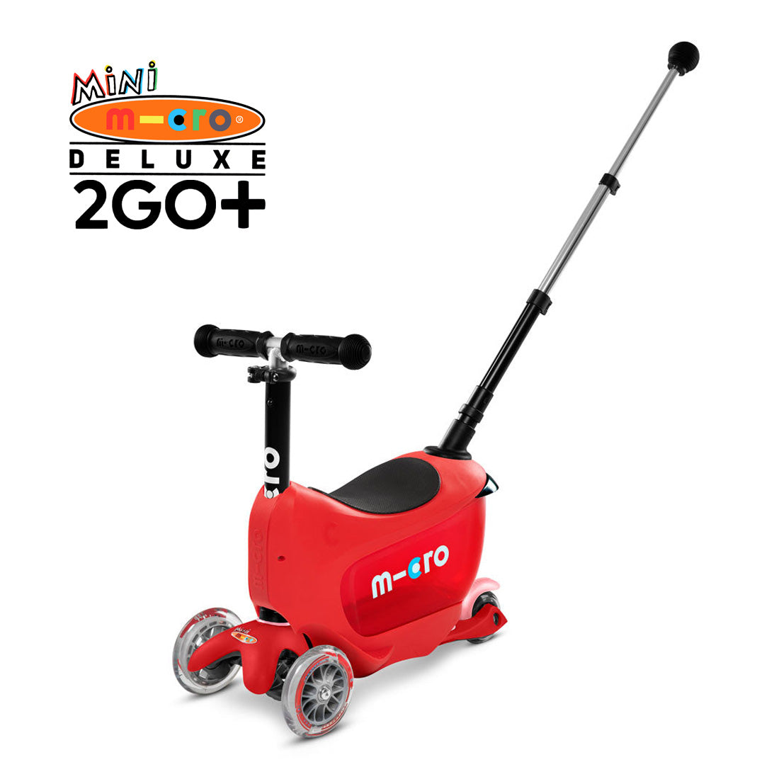 Micro Mini 2Go Deluxe Plus - Red Scooter Completes Rec