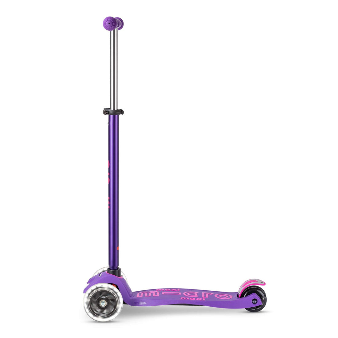 Micro Maxi Deluxe LED Scooter - Purple Scooter Completes Rec