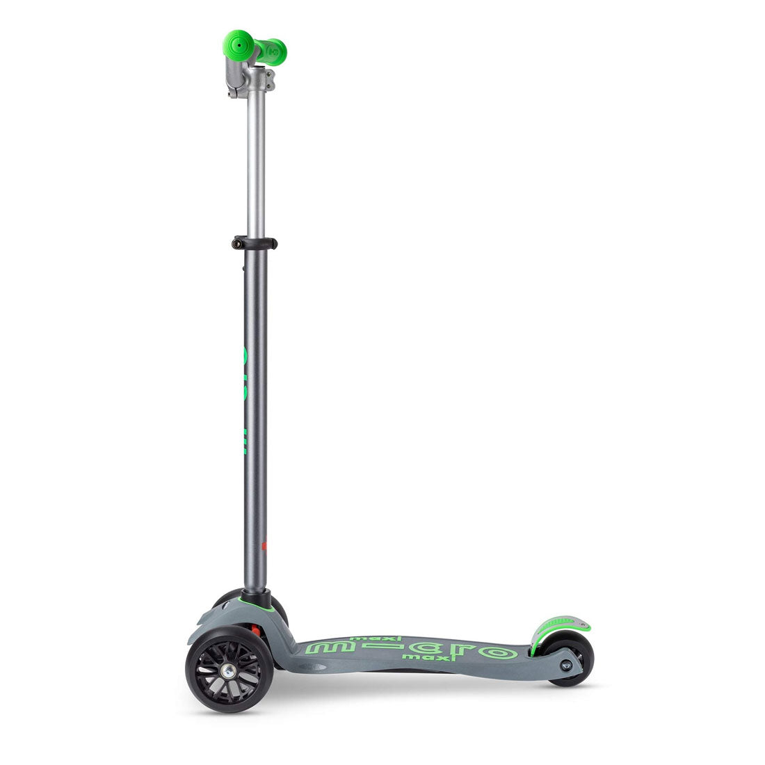 Micro Maxi Deluxe PRO Scooter - Grey/Green Scooter Completes Rec