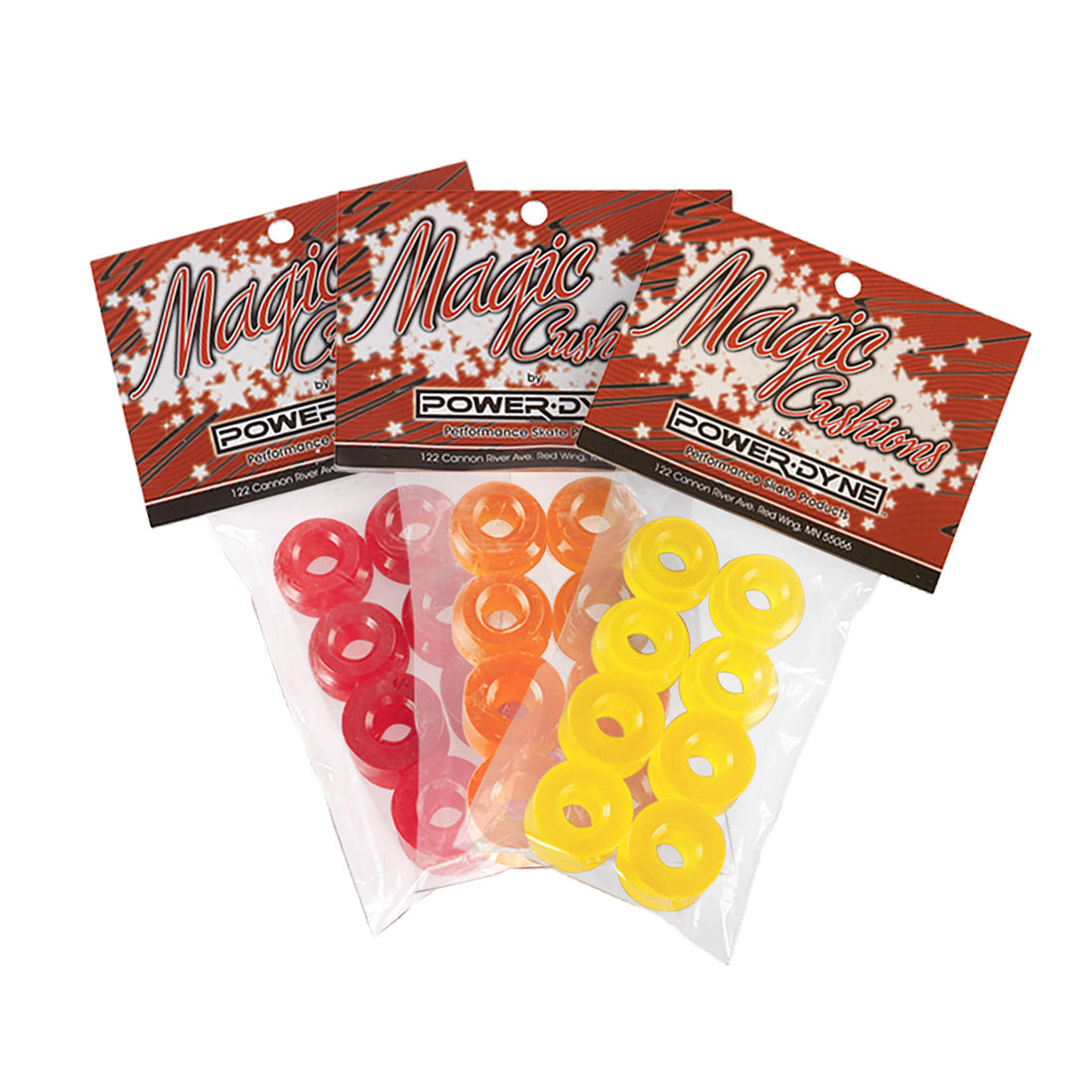 Powerdyne Magic Cushions - Reactor 8pk Roller Skate Hardware and Parts