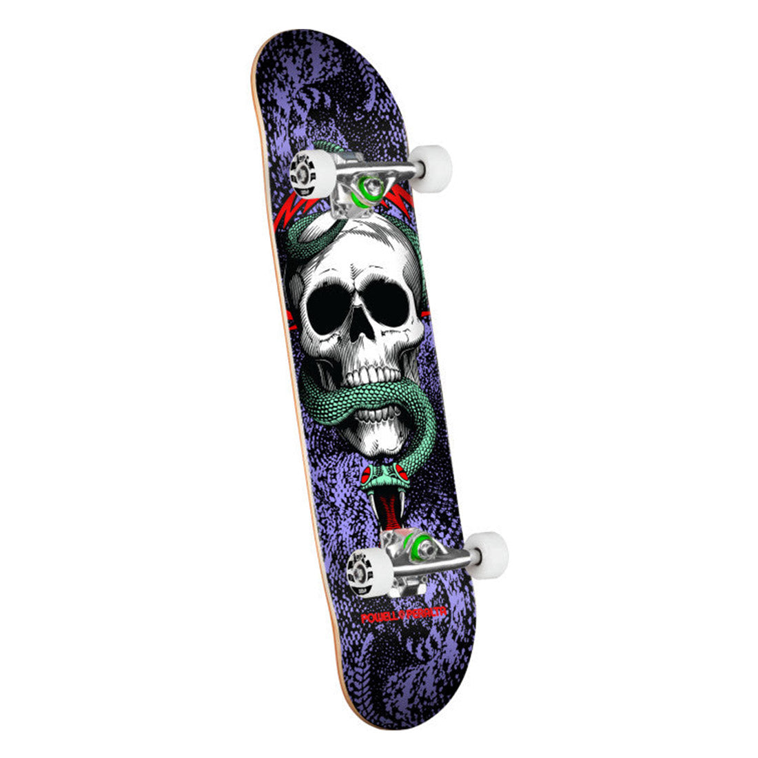 Powell Peralta Skull & Snake 7.75 Complete - Black/Purple Skateboard Completes Modern Street
