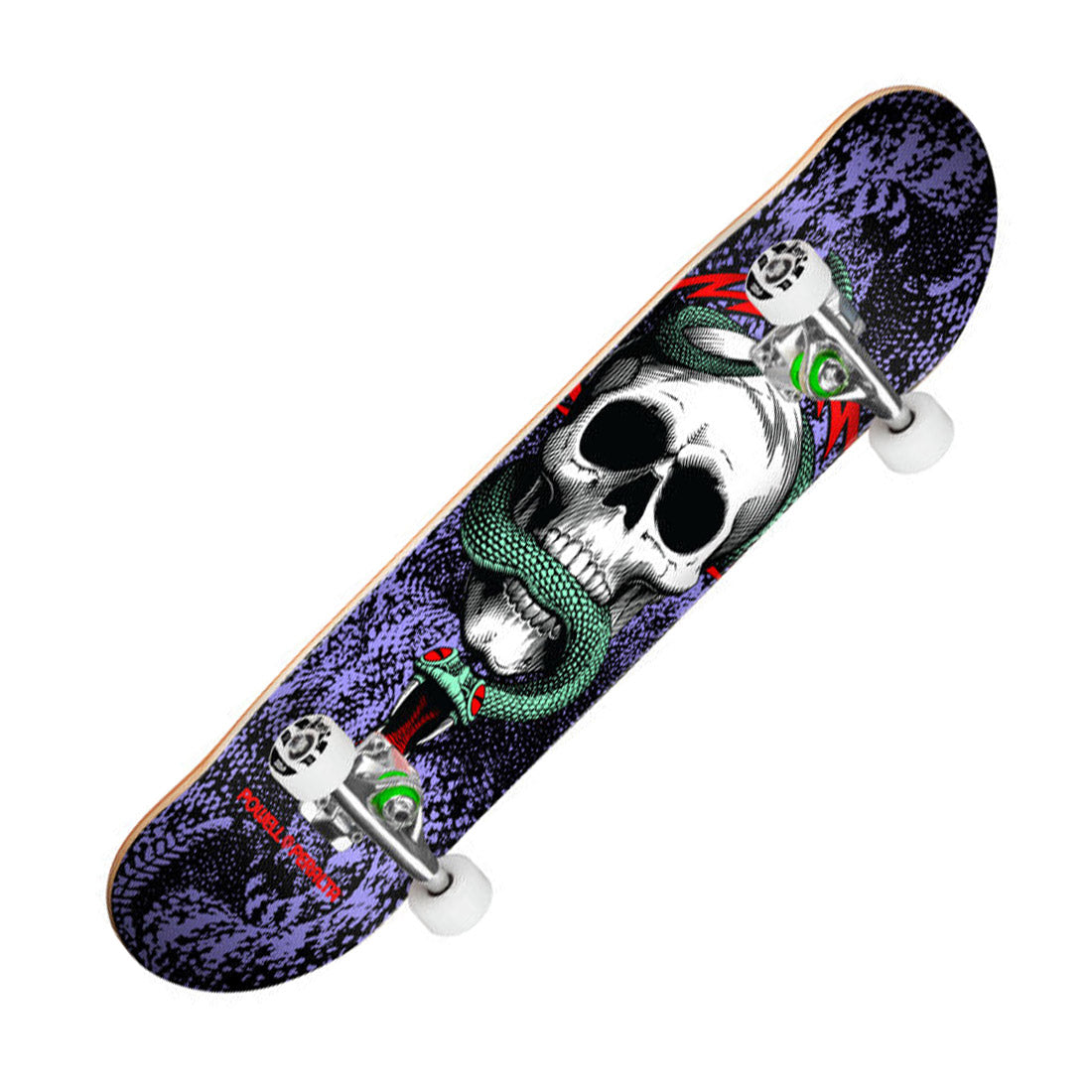 Powell Peralta Skull & Snake 7.75 Complete - Black/Purple Skateboard Completes Modern Street