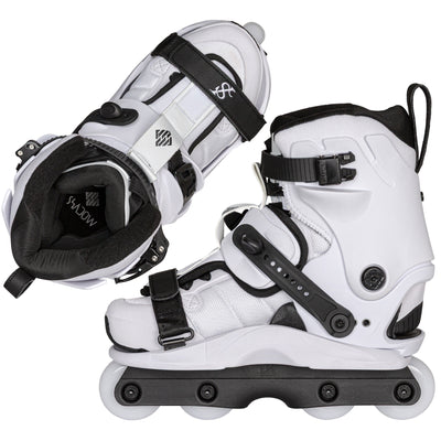 USD Shadow Team White Aggressive Inline Skates