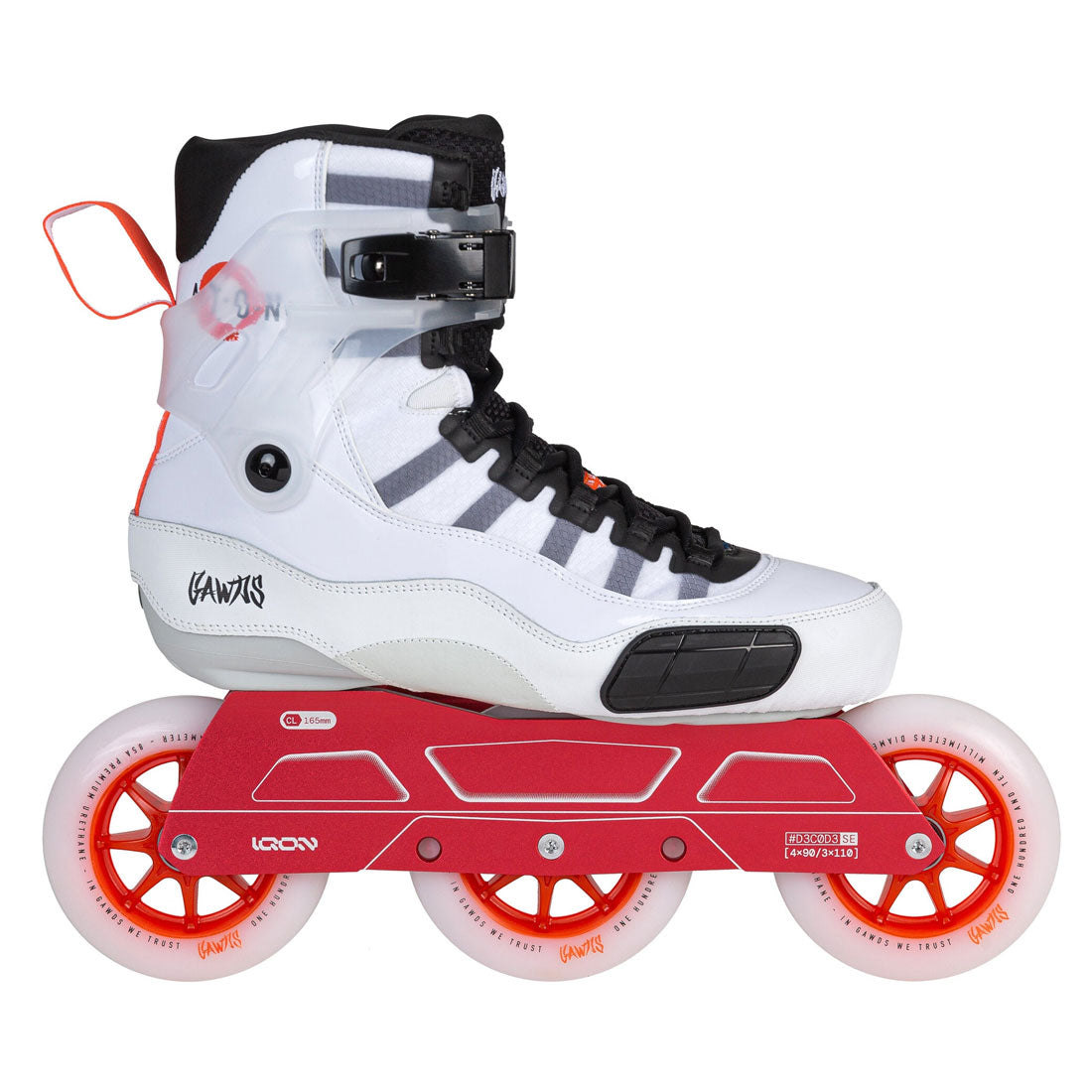 Gawds Aton Urban Skates - White/Red Inline Rec Skates