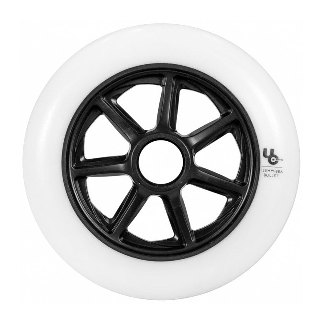 UC Team 125mm 88a SINGLE - White Inline Rec Wheels