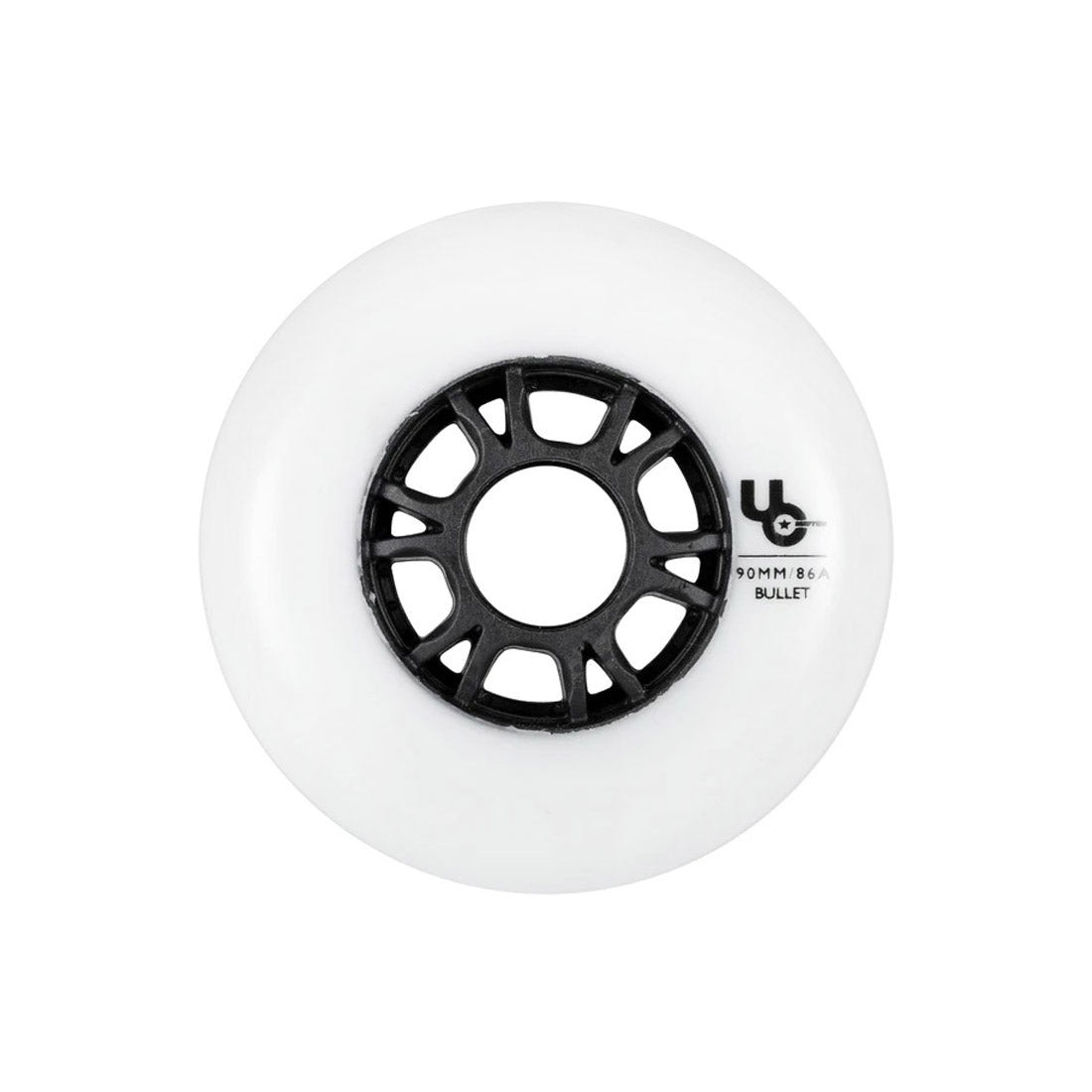 UC Team 90mm 86a SINGLE - White Inline Rec Wheels
