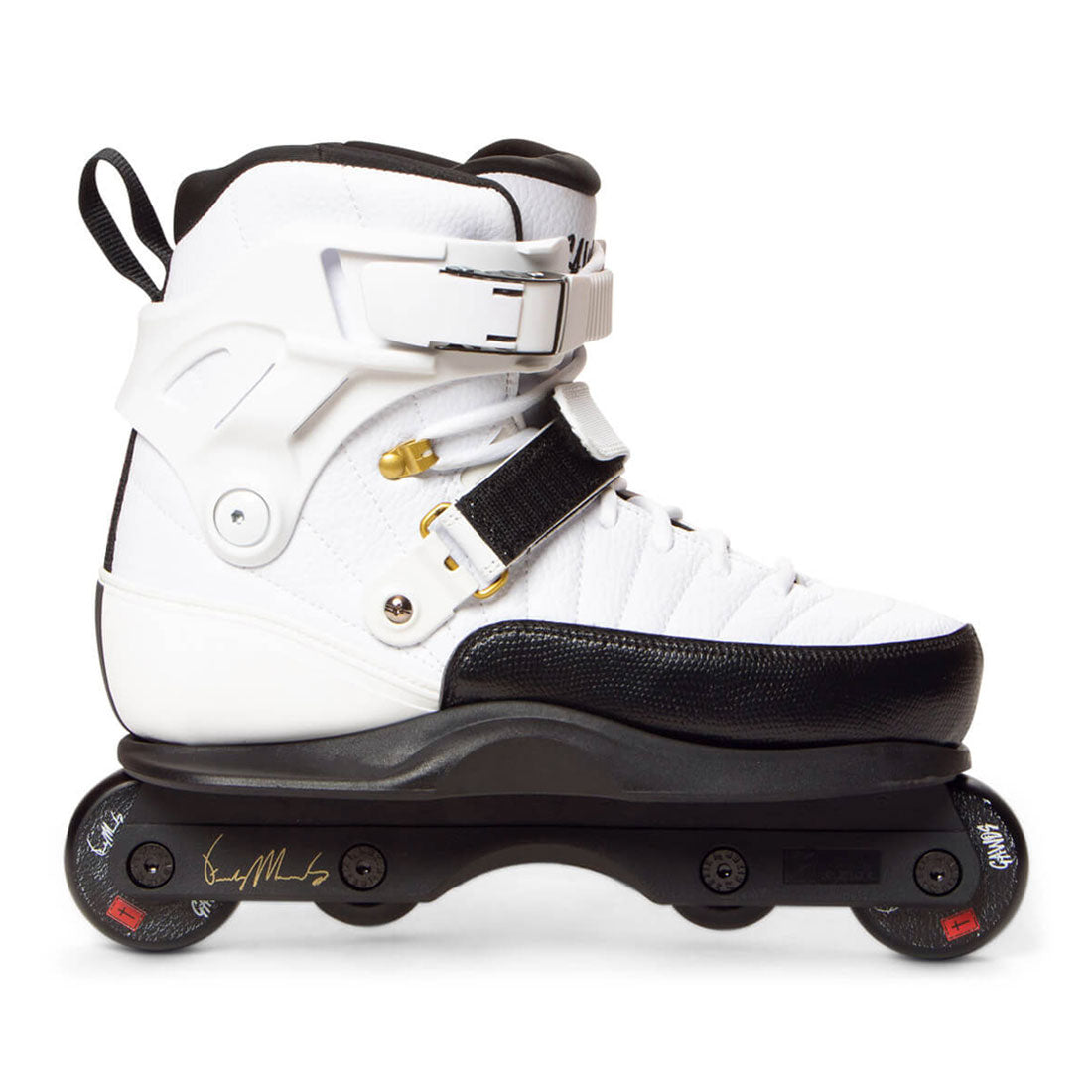 Gawds Franky Pro Skates - White/Gold Inline Aggressive Skates