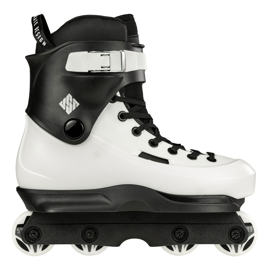 USD Sway 57 Skate - White/Black Inline Aggressive Skates