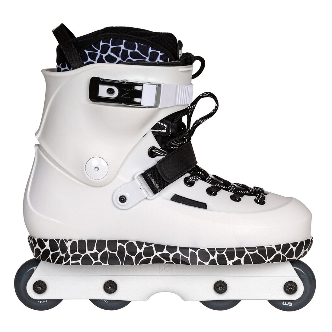 USD Sway Farmer Pro Skate - White/Black Inline Aggressive Skates