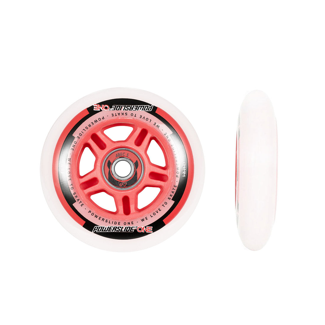 Powerslide ONE Wheels w/ Bearings 8pk 84mm Inline Rec Wheels