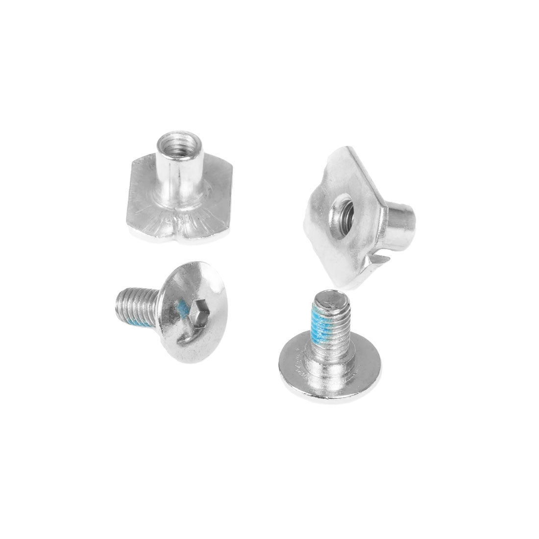 Powerslide Next Cuff Bolt Kit - 2pk Silver Inline Hardware and Parts