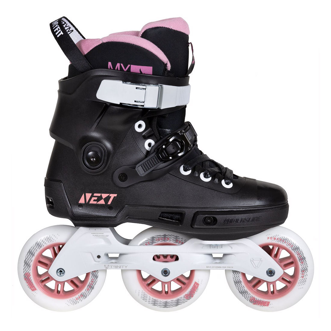 Powerslide Next 100 - Black/Rose Inline Rec Skates