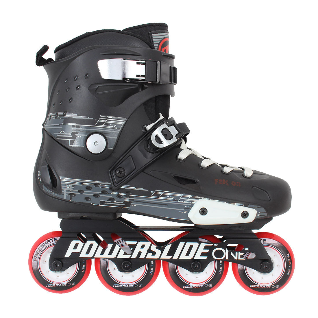 Powerslide Bronx Pro Skate - Black/Red Inline Rec Skates