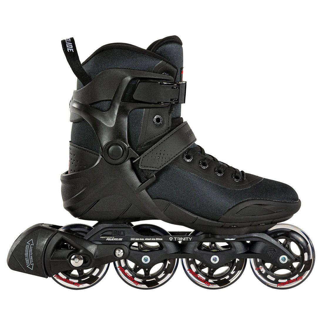 Powerslide Phuzion Radon 80 Black Inline Rec Skates