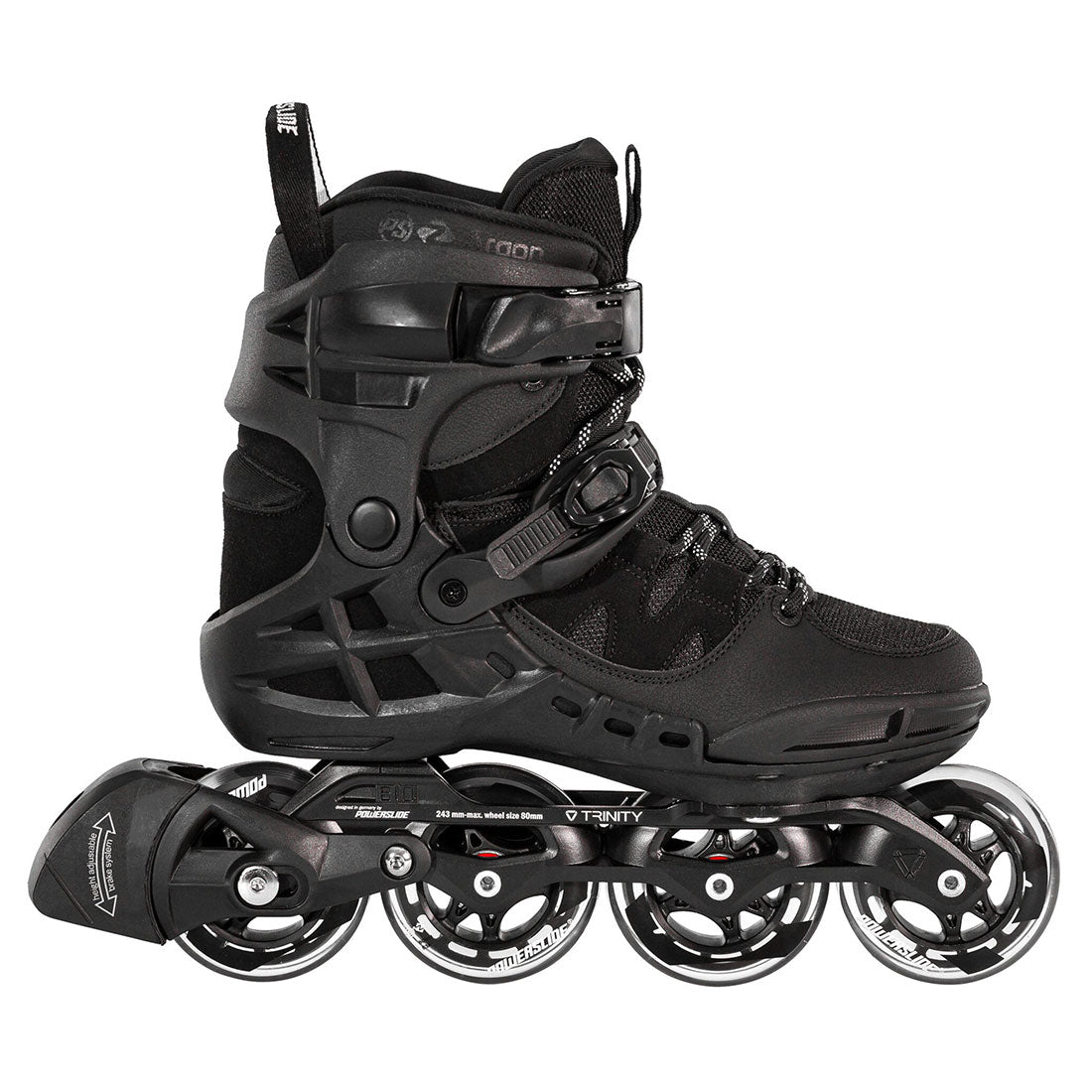 Powerslide Phuzion Argon 80 Black Inline Rec Skates