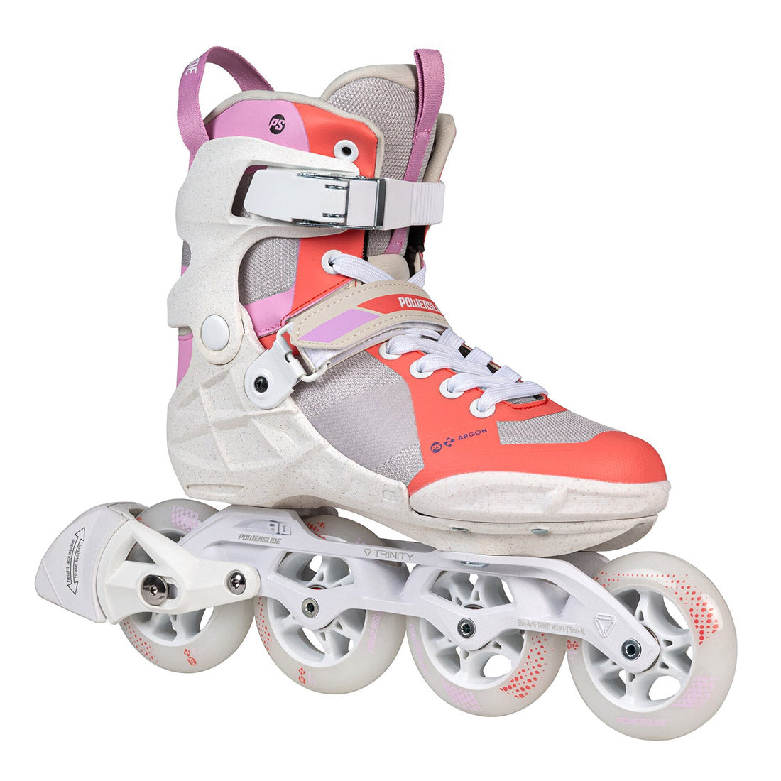 Powerslide Phuzion Argon 90 Peach Inline Rec Skates