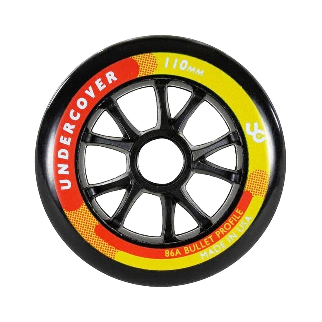 UC Team 110mm 86a SINGLE - Black Inline Rec Wheels