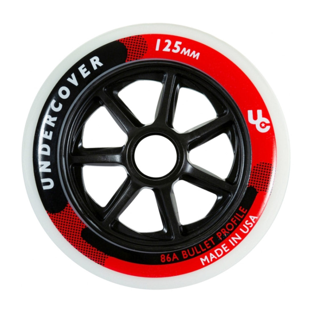 UC Team 125mm 86a SINGLE - Natural/Black Inline Rec Wheels