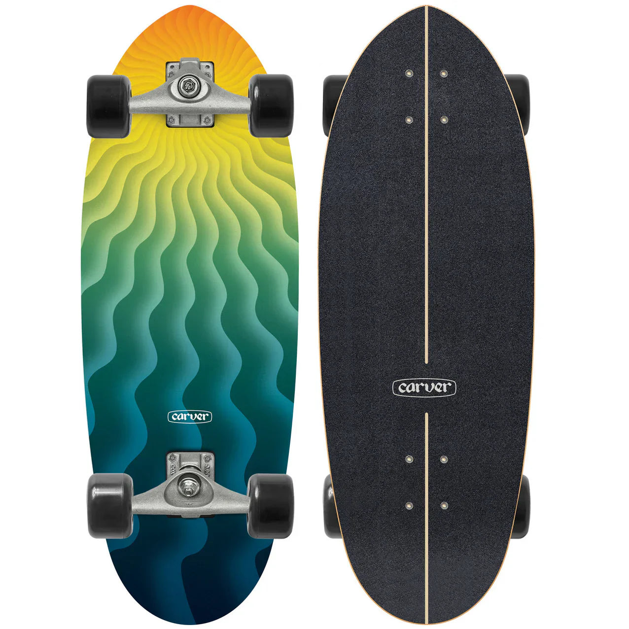 Carver Quasar CX Raw Complete Surf Skate 28" x 9.625" Skateboards