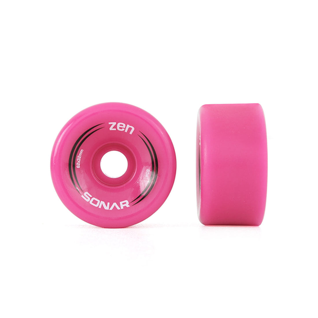 Radar Zen 62mm 85a Wheels 4pk Pink Roller Skate Wheels