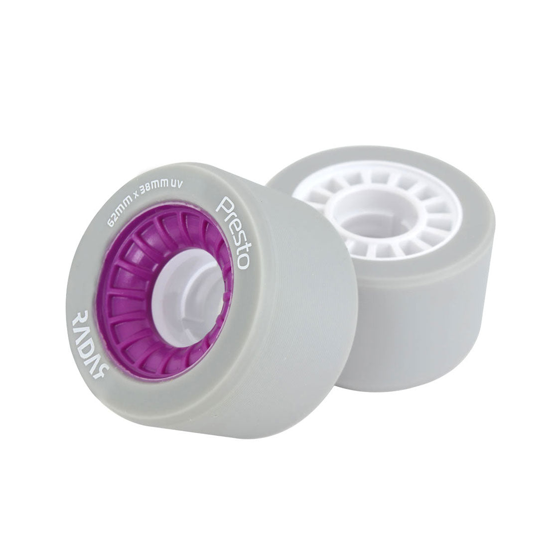 Radar Presto 62x38mm Wheels 4pk 97a Purple Roller Skate Wheels