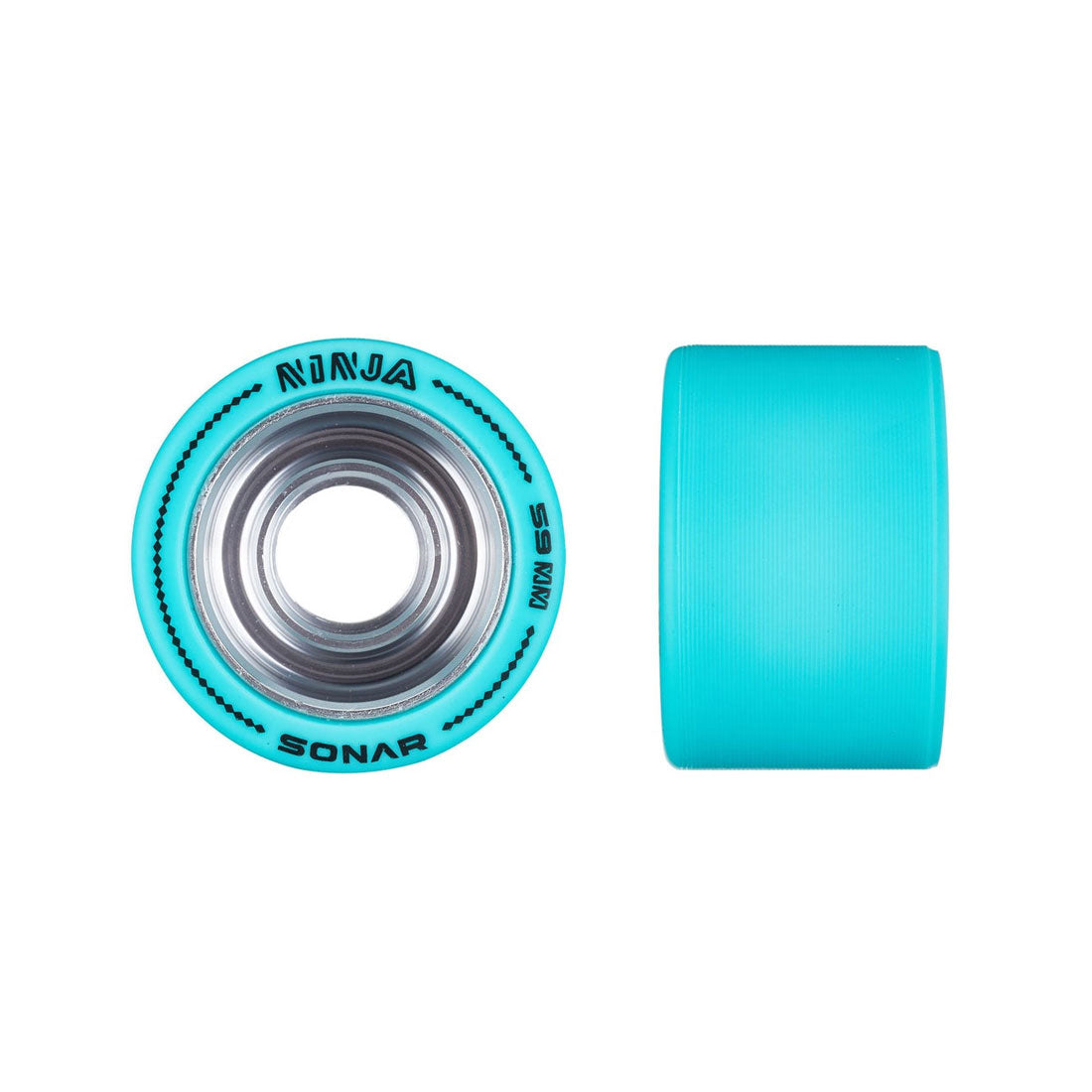 Sonar Ninja Agile 59x38mm Wheels 4pk 88a Teal Roller Skate Wheels