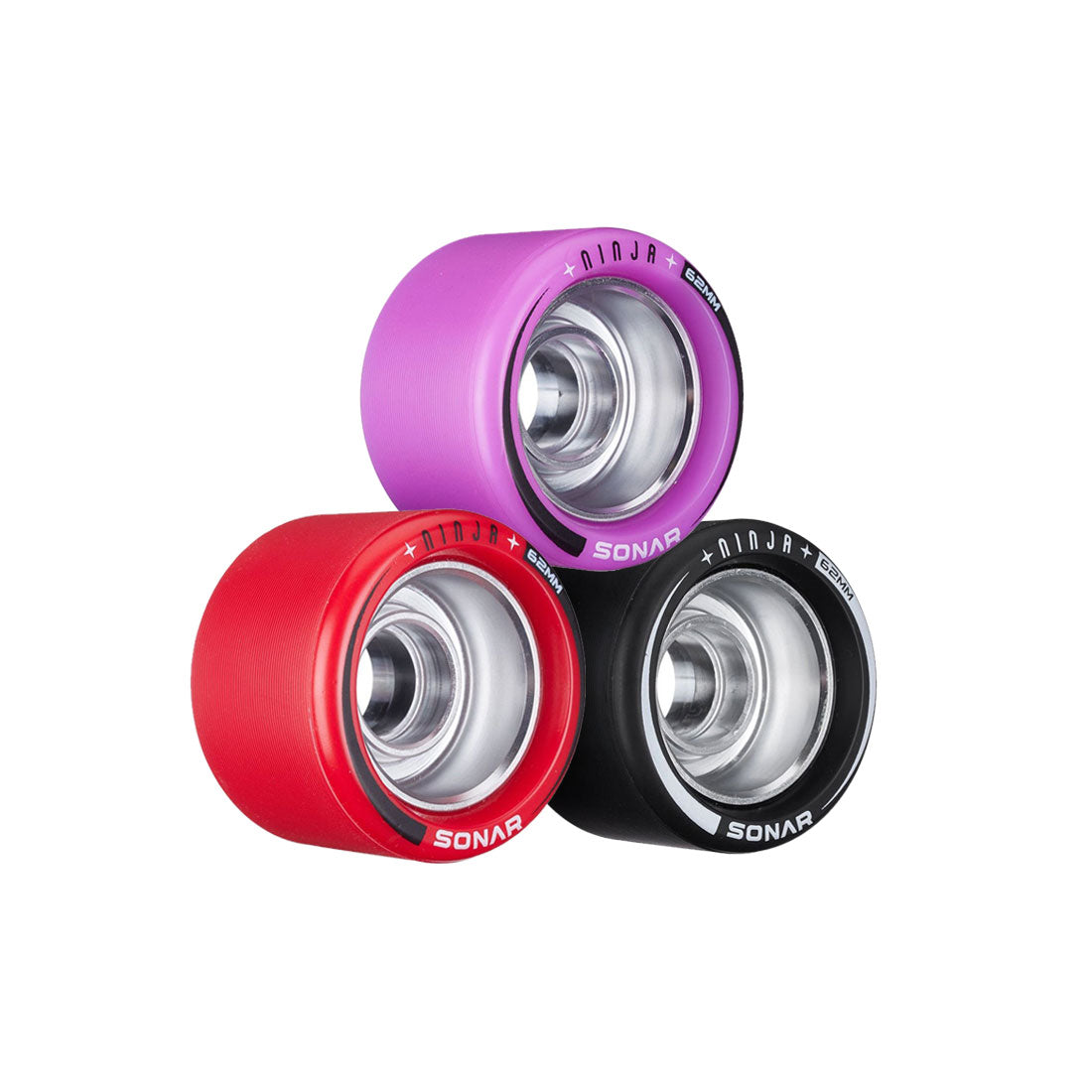 Sonar Ninja Speed 62x43mm Wheels 4pk Roller Skate Wheels