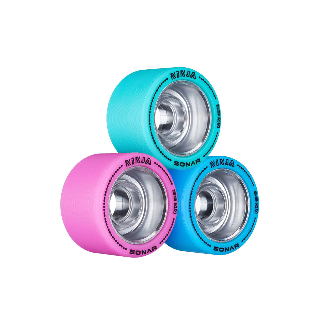 Sonar Ninja Agile 59x38mm Wheels 4pk Roller Skate Wheels
