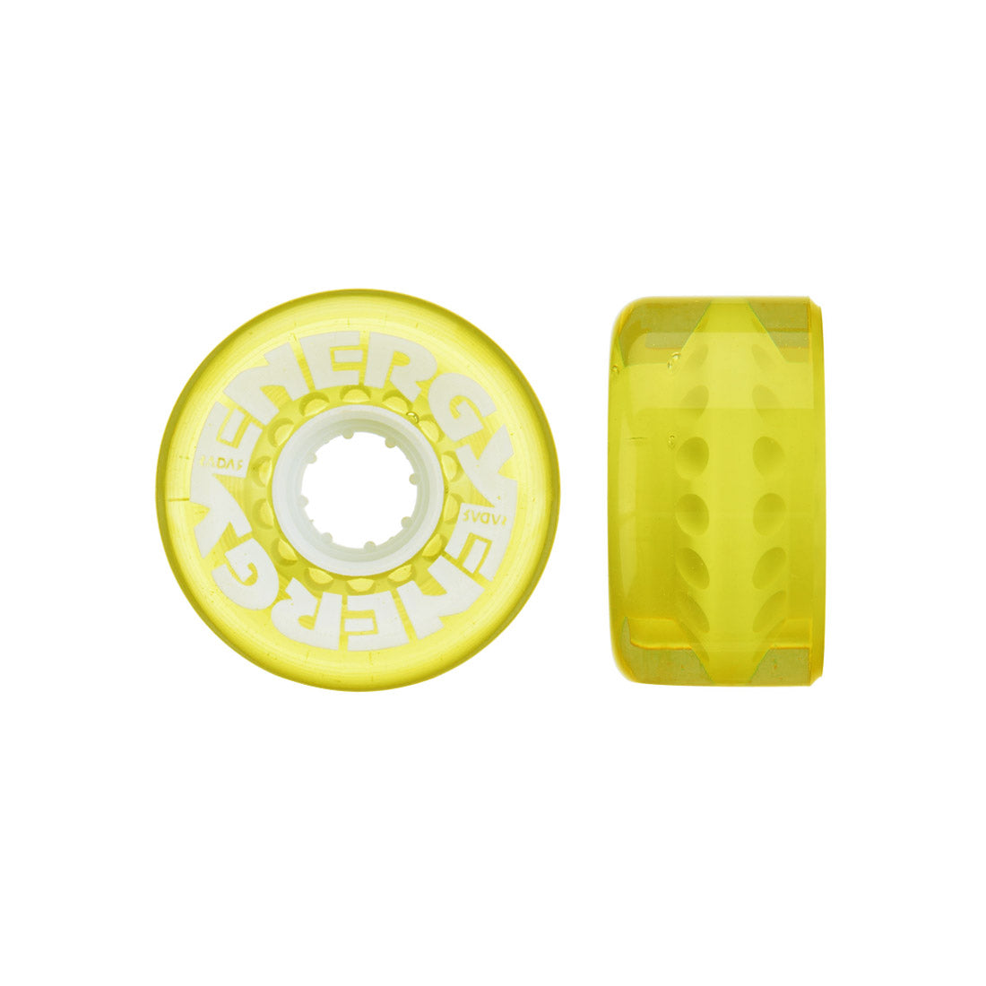Radar Energy 62mm 78a Wheels 4pk Clear Yellow | 62mm Roller Skate Wheels