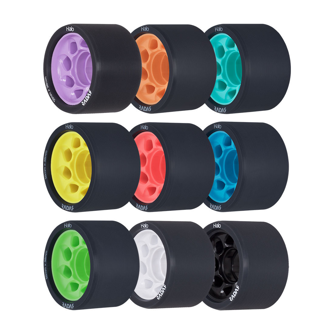 Radar Halo 59x38mm Wheels 4pk Roller Skate Wheels