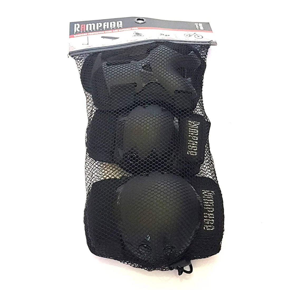 Rampage Protective Tripack - Black Protective Pads