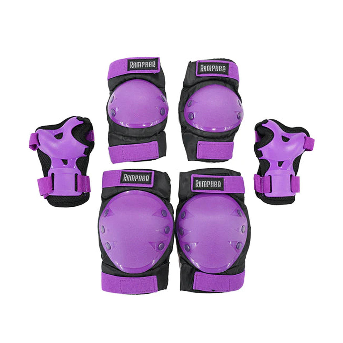 Rampage Protective Tripack - Purple Protective Pads
