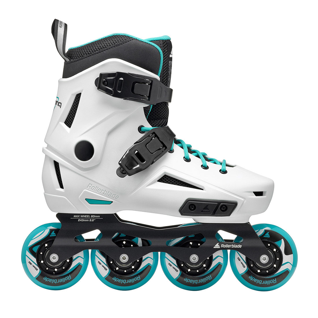 Rollerblade Lightning W - White/Aqua Inline Rec Skates