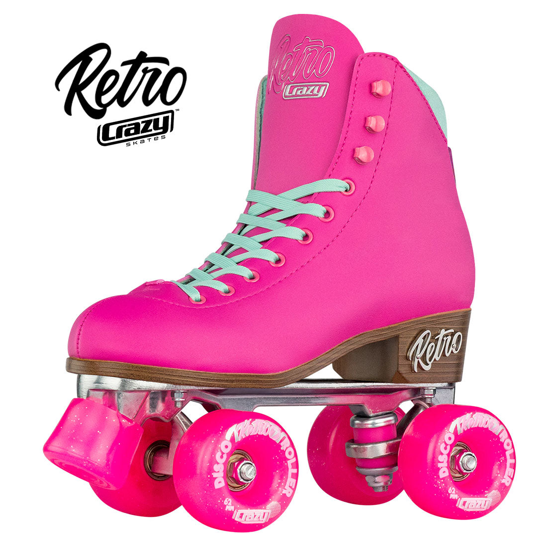 Crazy Retro Roller Pink - Adult Roller Skates