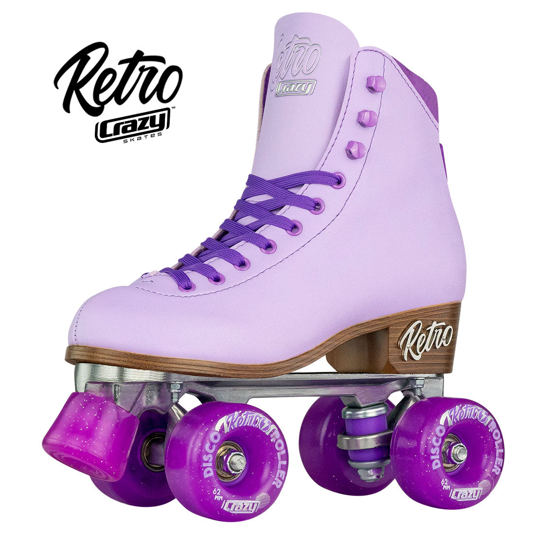 Crazy Retro Roller Purple - Adult Roller Skates