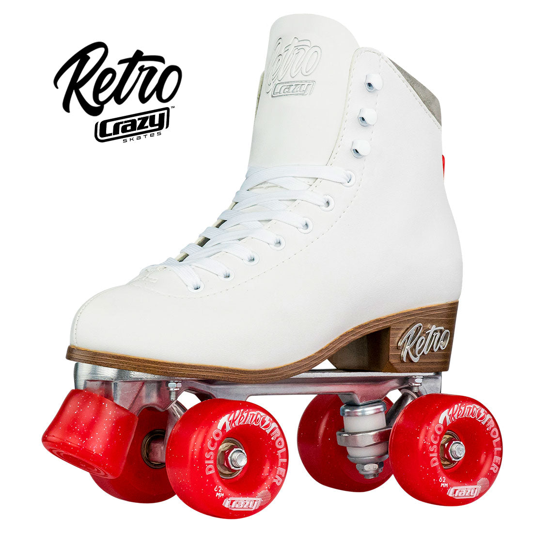 Crazy Retro Roller White - Adult Roller Skates