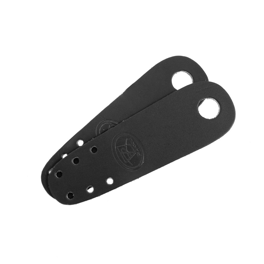 Riedell Flat Toe Guards 2pk - Leather Black Roller Skate Hardware and Parts