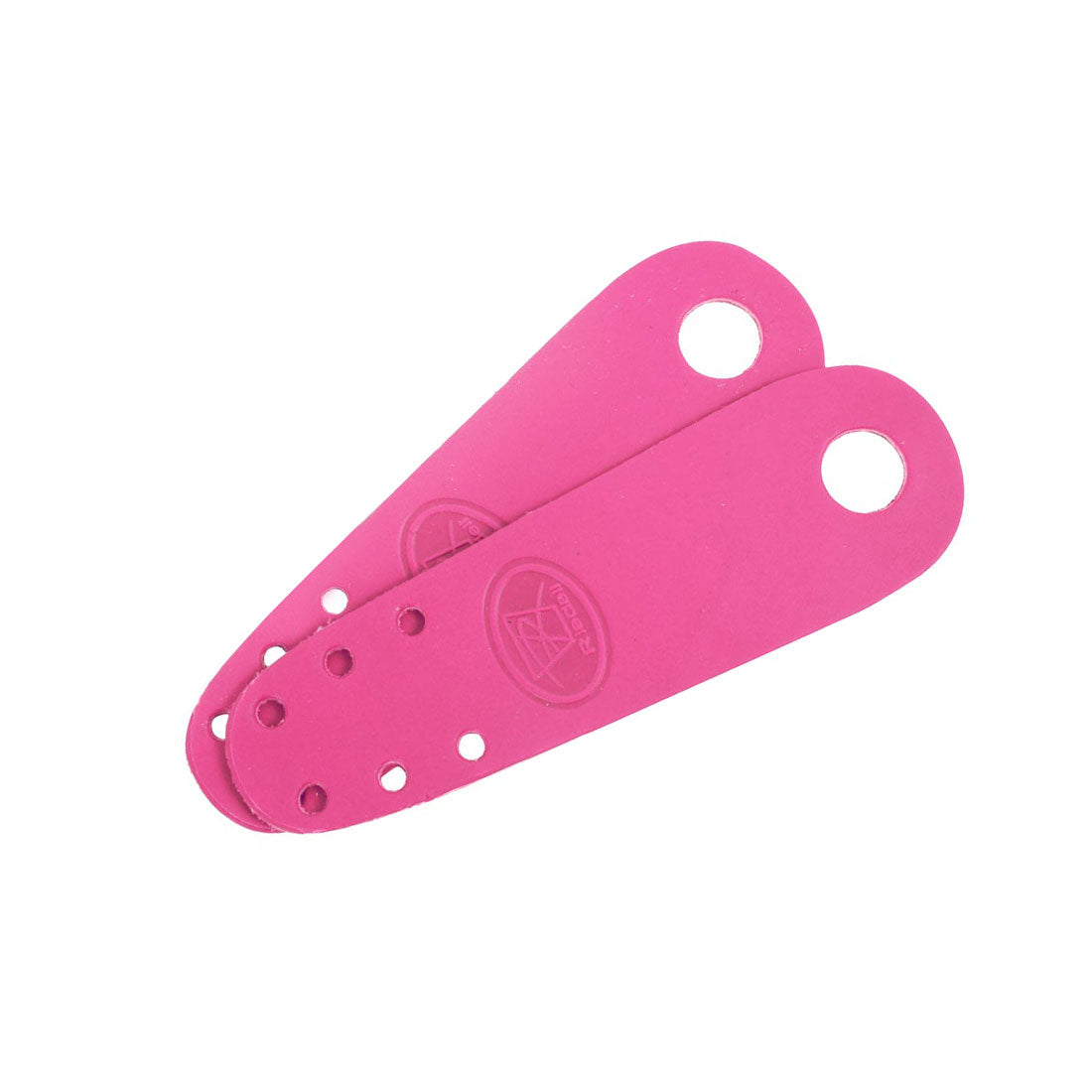 Riedell Flat Toe Guards 2pk - Leather Pink Roller Skate Hardware and Parts