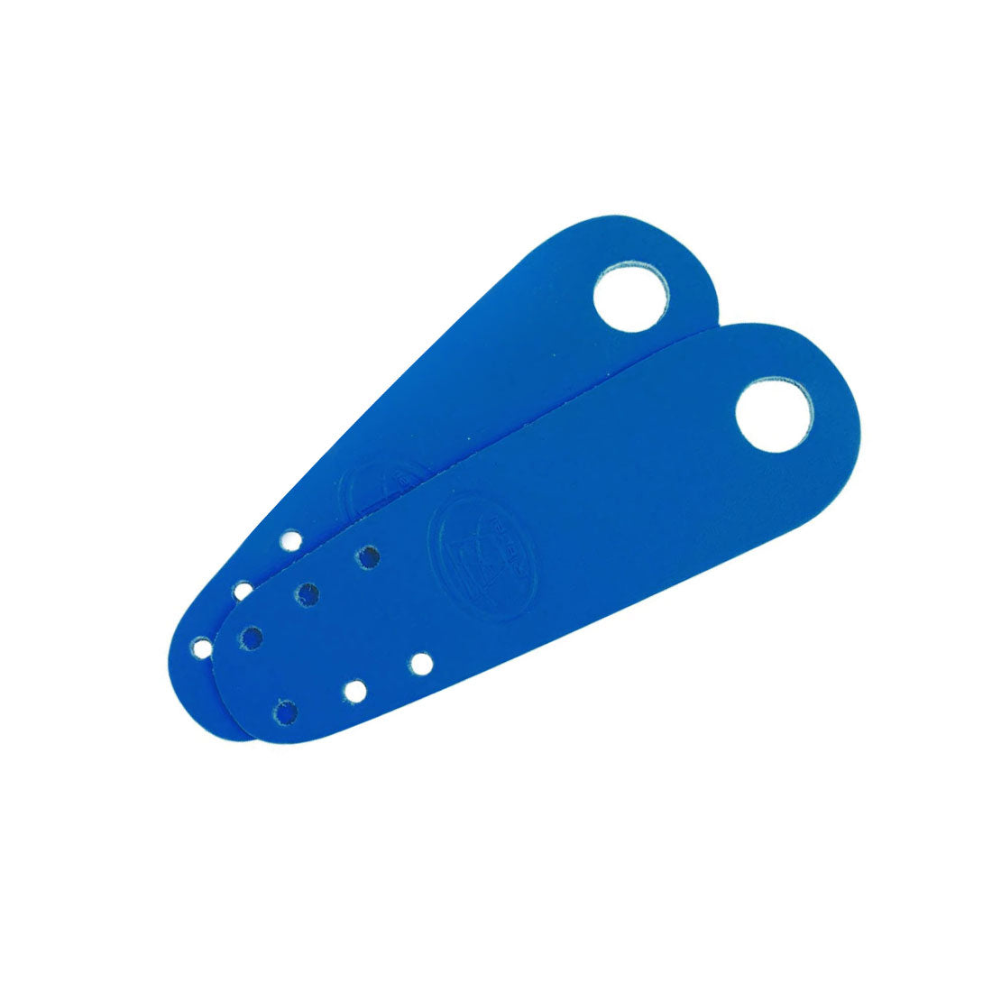 Riedell Flat Toe Guards 2pk - Leather Royal Blue Roller Skate Hardware and Parts