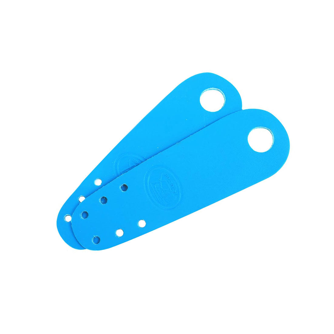 Riedell Flat Toe Guards 2pk - Leather Ultra Blue Roller Skate Hardware and Parts