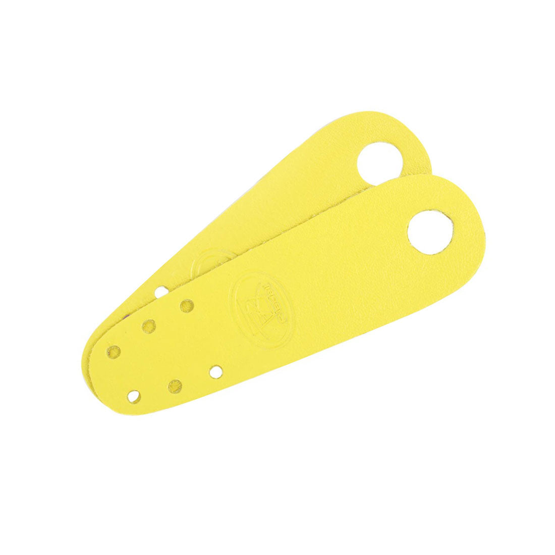 Riedell Flat Toe Guards 2pk - Leather Yellow Roller Skate Hardware and Parts
